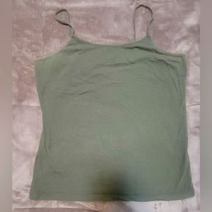 Green cami tank top